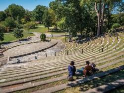 Students in the Amphitheater